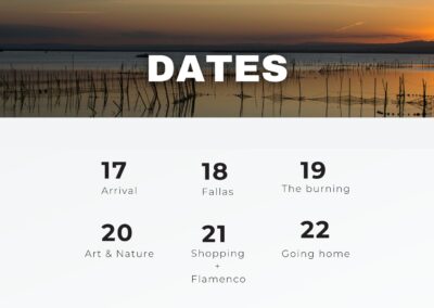Valencia Residential Programme - Dates